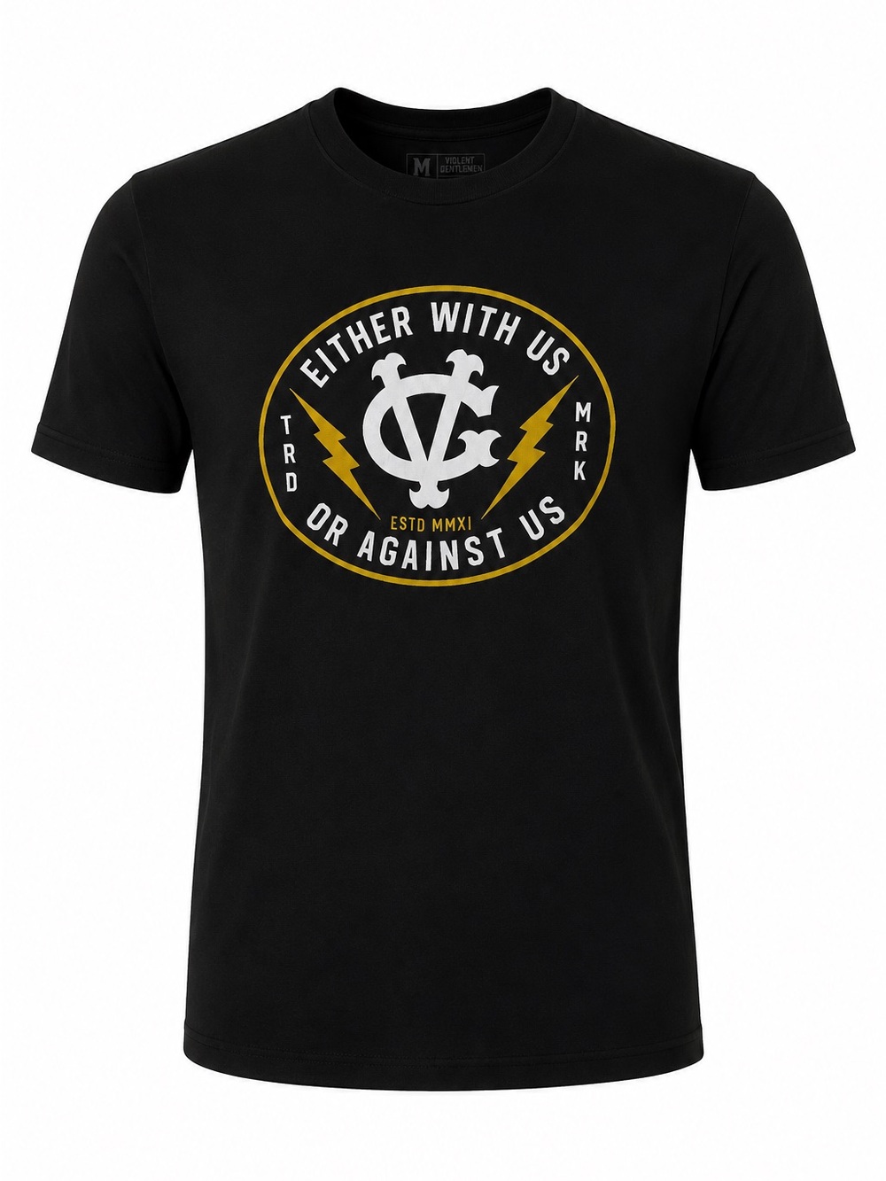 VGHC Violent Gentlemen Hockey Club Black Graphic Tee Men’s Short Sleeve